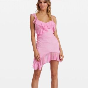 LIKE NEW Kim Shui Pink Chiffon Mini Dress, Small